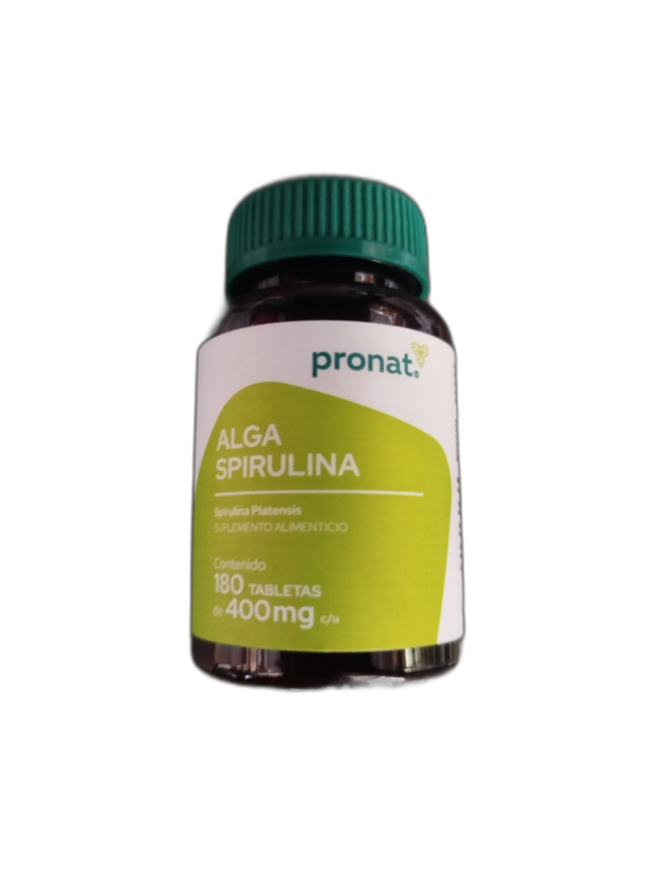 ALGA SPIRULINA 180 TAB 400 MG PRONAT