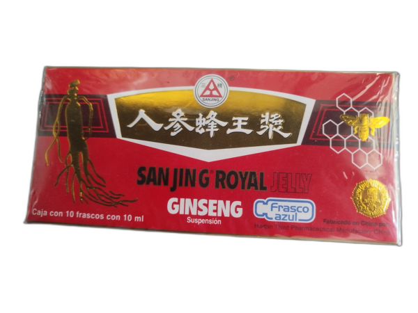 AMPOLLETA SAN JIN ROYAL JELLY GINSENG ROJA C 10 SUPER MAYOREO N