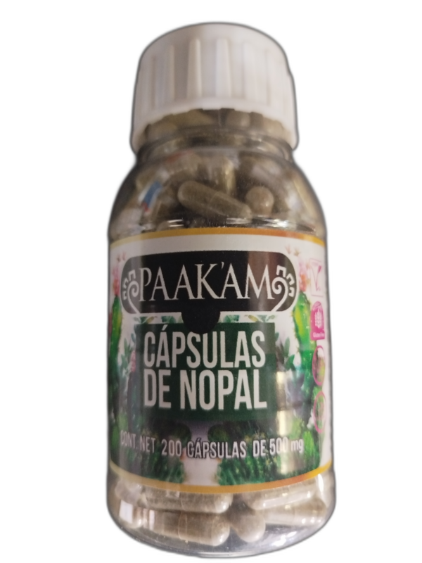 CAPSULAS DE NOPAL PAAKAM SELLO VERDE 200 CAP
