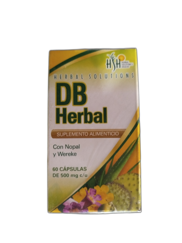 DB HERBAL C60 CAPSULAS DE 500MG HERBAL SOLUTIONS