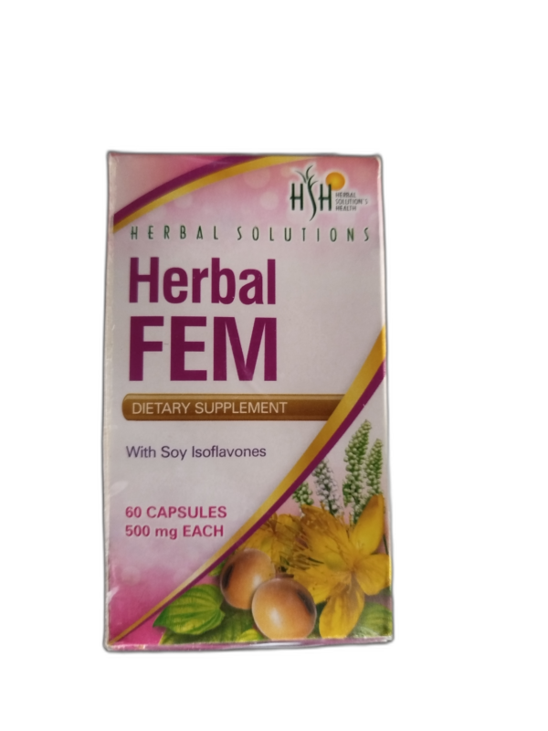 HERBAL FEM 60 CAPSULAS DE 500MG HERBAL SOLUTIONS