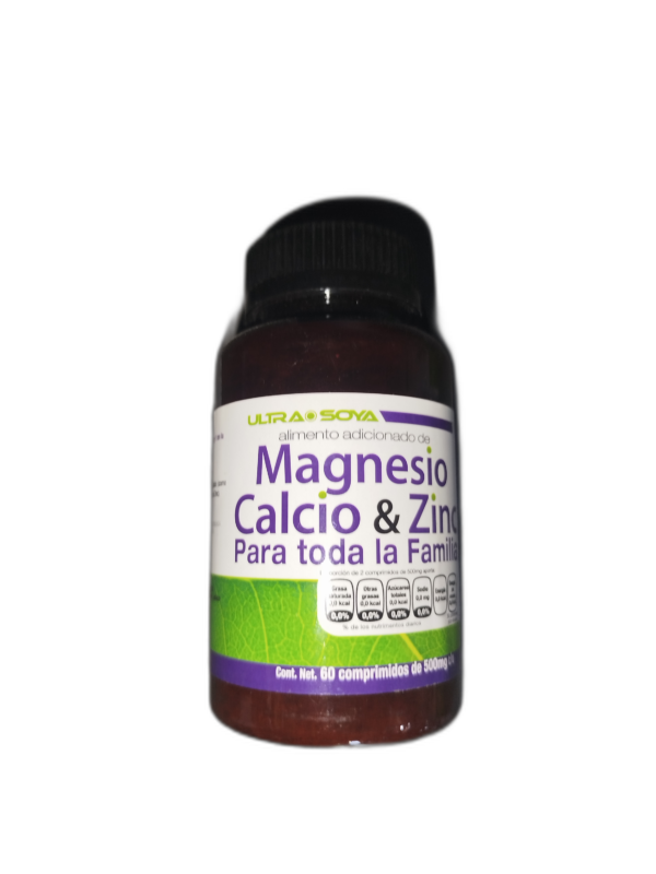 MAGNESIO CALCIO Y ZINC C60 ULTRA SOYA